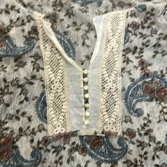 Ralph lauren denim & supply vintage lace floral bandana top - Picture 3 of 4